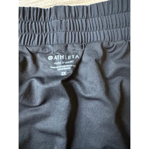 Athleta Hustle Black Athletic Shorts size 2X - Picture 8 of 12
